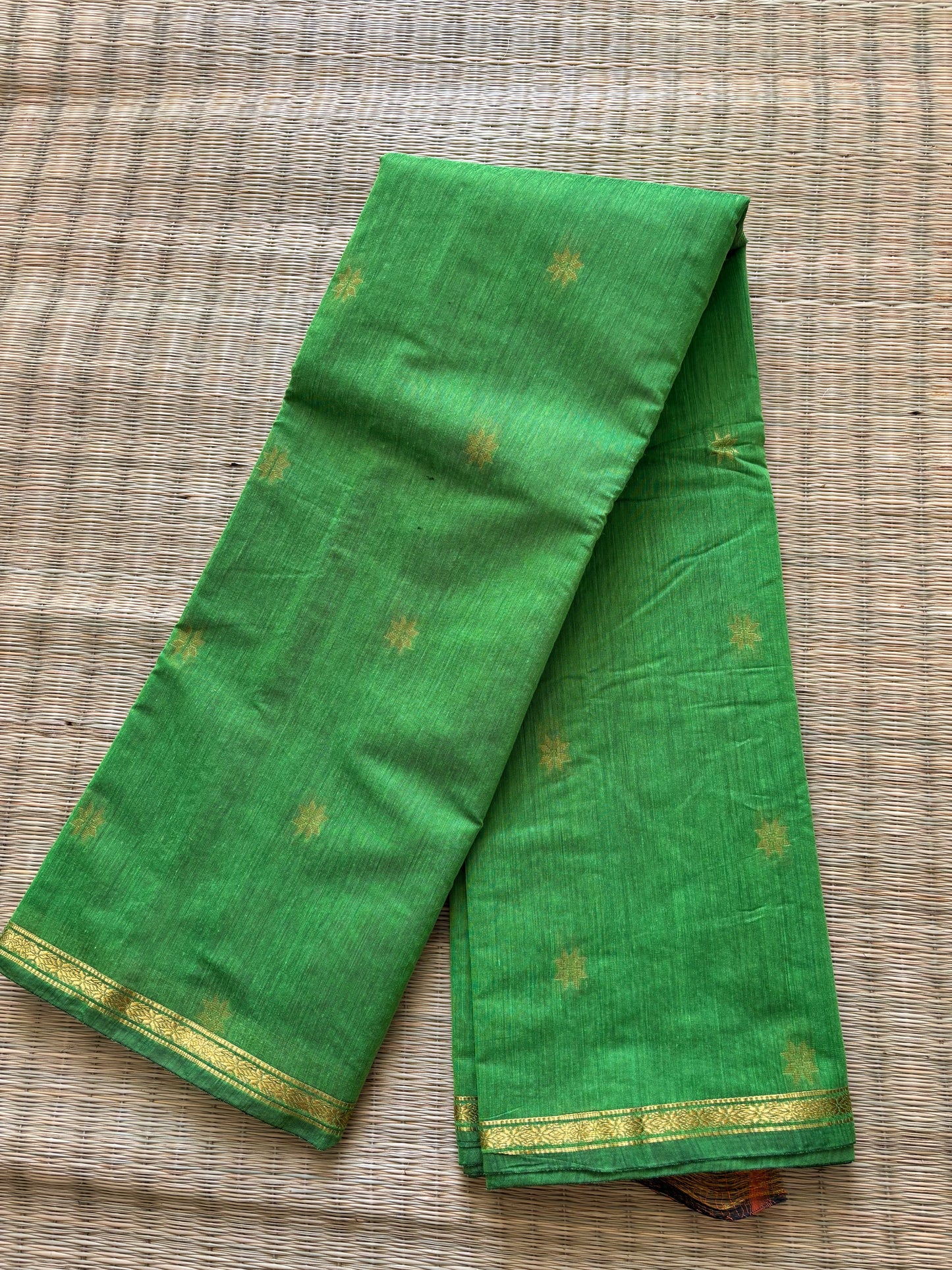 Maheshwari cotton sarees - green