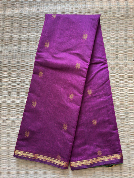 Maheshwari cotton sarees - purple