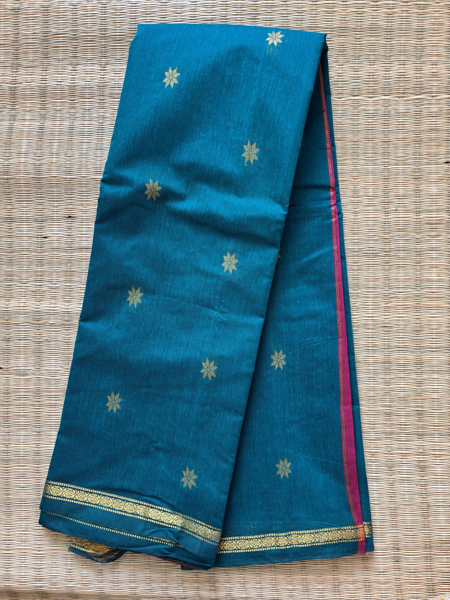 Maheshwari cotton sarees - blue
