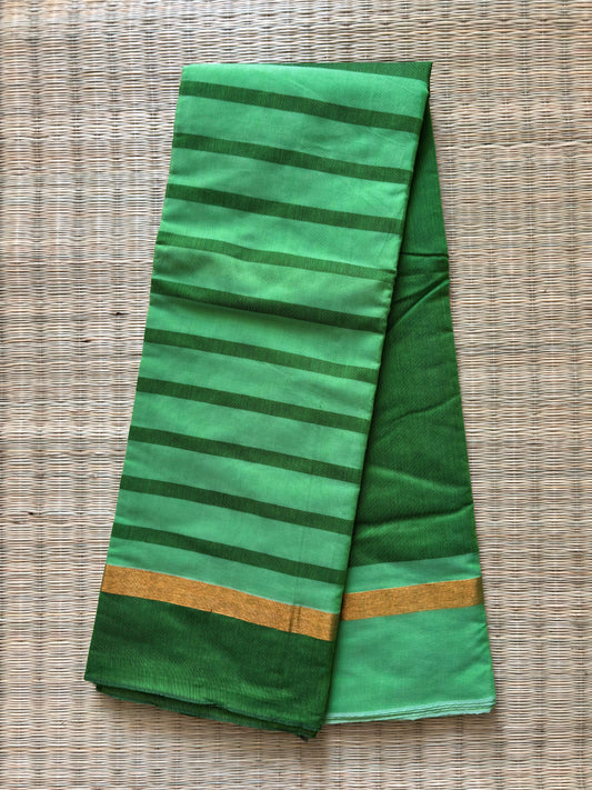 Kota cotton half and half  - green